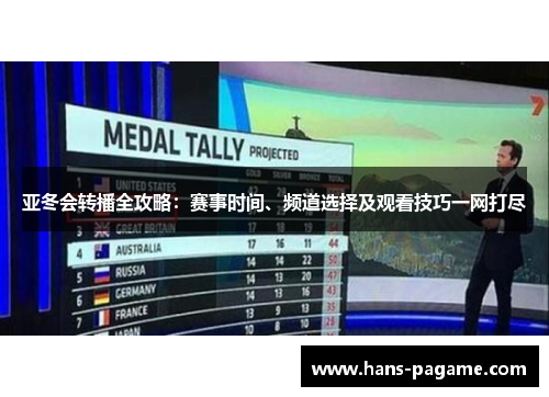 亚冬会转播全攻略:赛事时间、频道选择及观看技巧一网打尽 亚冬会转播全攻略:赛事时间、频道选择及观看技巧一网打尽